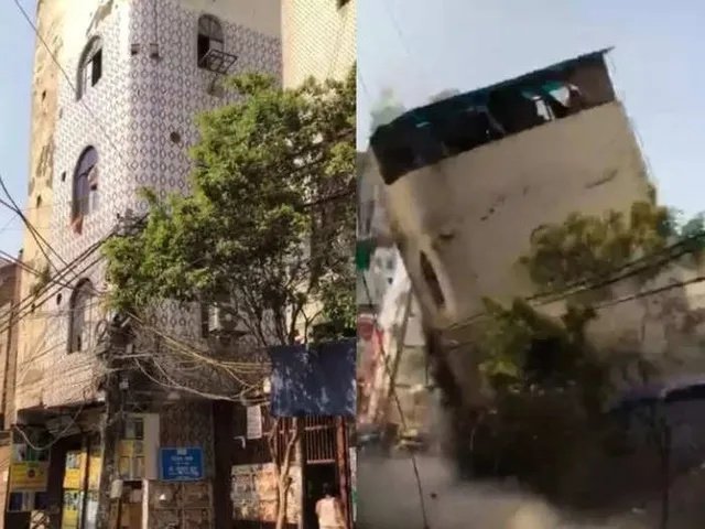 delhi-Building-collapsed